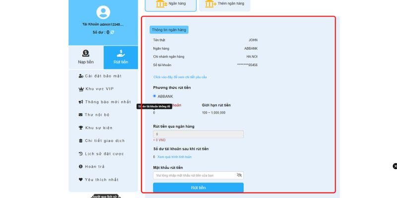 Kiểm tra lại mọi thông tin trước khi xác nhận rút tiền WW88